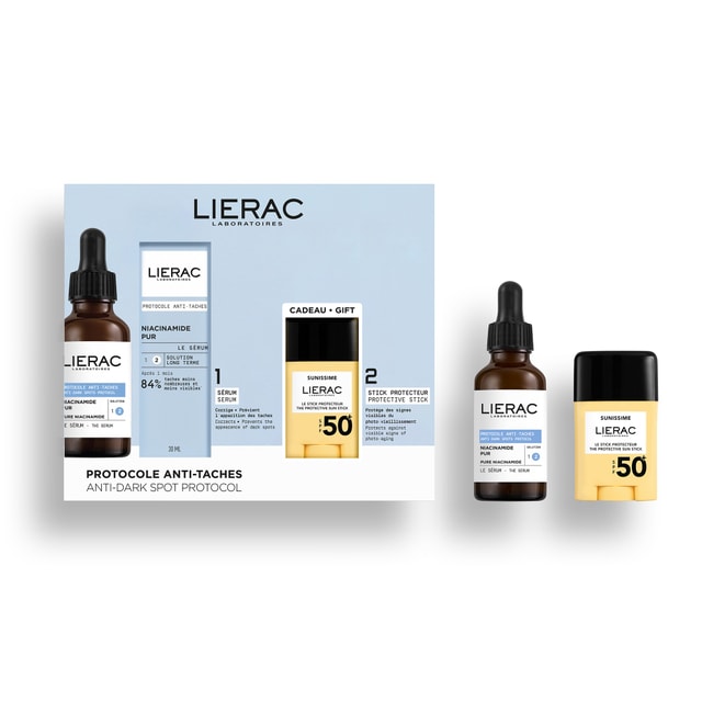 Cofanetto Siero Anti-Macchie Scure + Stick Protettore SPF50+ in omaggio