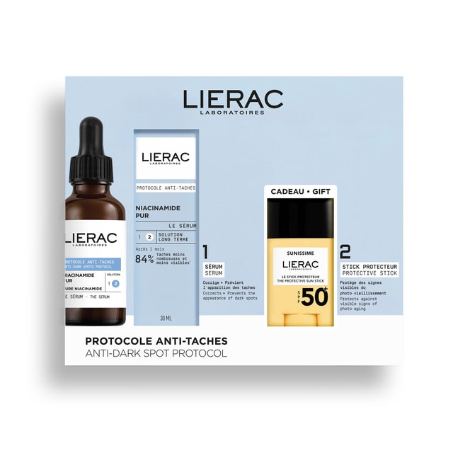 Cofanetto Siero Anti-Macchie Scure + Stick Protettore SPF50+ in omaggio
